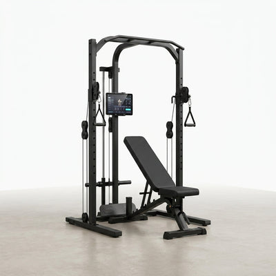 Smart Home Gym Built for Full-Body Training, AI Coaching Technology, Digital Weight System, Compact Design