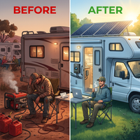 1200 Watt Solar Kit — Before & After