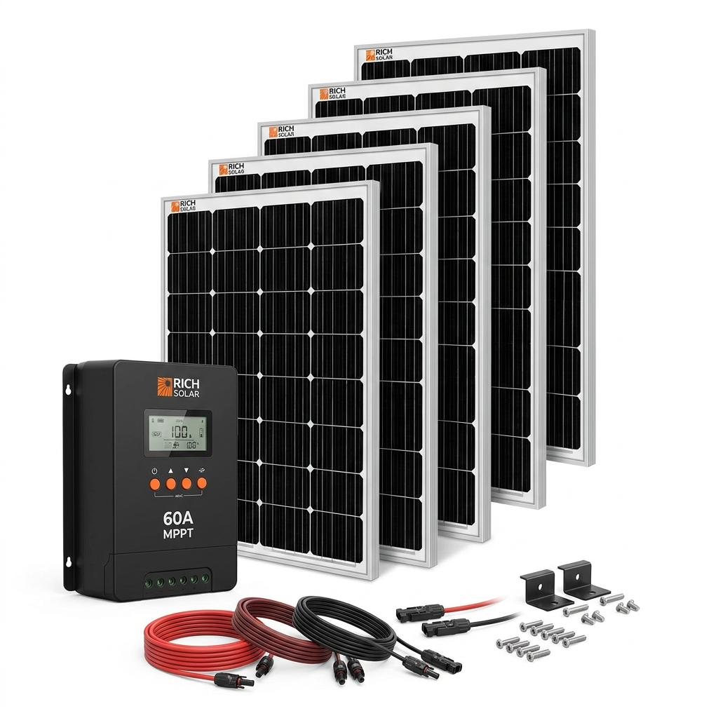 1200 Watt Solar Kit — Studio Shot