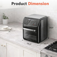 Air Fryer, 12.6-Quart Smart Air Fryer, 12-In-1 Functions - Air Fry, Roast, Reheat, Dehydrate, Bake, Steam, and More, 400°F Max Temperature, Pink