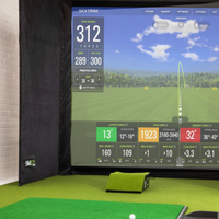 Golf Simulator Enclosure Designed for Indoor Practice, 7 Sizes Available, Impact Screen Included, Side Barriers