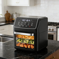 Air Fryer, 12.6-Quart Smart Air Fryer, 12-In-1 Functions - Air Fry, Roast, Reheat, Dehydrate, Bake, Steam, and More, 400°F Max Temperature, Pink