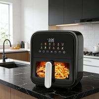 Air Fryer, 12.6-Quart Smart Air Fryer, 12-In-1 Functions - Air Fry, Roast, Reheat, Dehydrate, Bake, Steam, and More, 400°F Max Temperature, Pink
