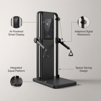 AI Smart Home Gym, All-In-One Digital Weight Workout Machine for Squat, Strength, Cardio, HIIT — infographic