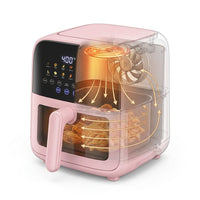 Air Fryer, 12.6-Quart Smart Air Fryer, 12-In-1 Functions - Air Fry, Roast, Reheat, Dehydrate, Bake, Steam, and More, 400°F Max Temperature, Pink — How It Works