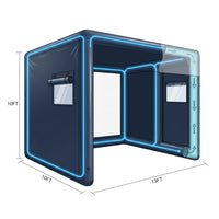 Portable Inflatable Golf Simulator Large 10X13X10 FT Indoor/Outdoor Golf Simulator Tent with Projection Screen All Skill Levels — How It Works
