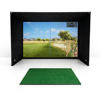 Simbox Golf Simulator Enclosure - 7 Sizes Available — Studio Shot