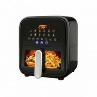 Smart Air Fryer Designed for Healthy Cooking, 12.6QT Capacity, 12-in-1 Functions, App Control