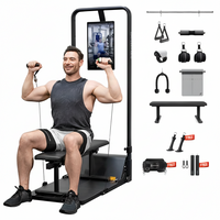 Smart Home Gym Built for Full-Body Training, AI Coaching Technology, Digital Weight System, Compact Design